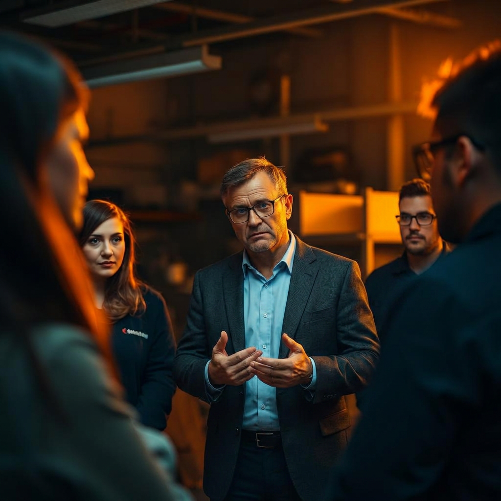 Instruktör leder scenarioträning